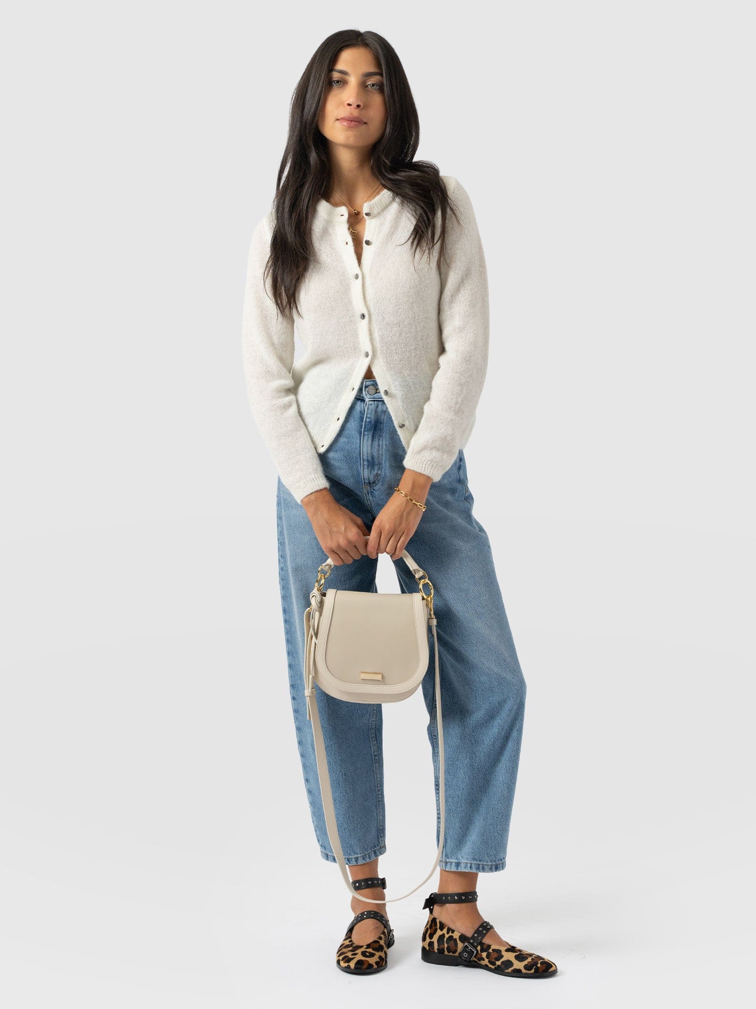 Saddle Bag - Cream - Women's Handbags | Saint + Sofia® USA